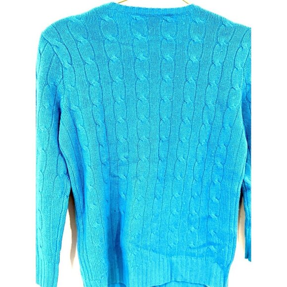 Ralph Lauren 100% Cashmere Cardigan Black Label Collection Blue XS - Picture 10 of 10
